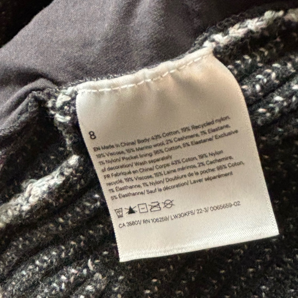 lululemon athletica Black and White Striped Cardigan - Picture 3 of 3